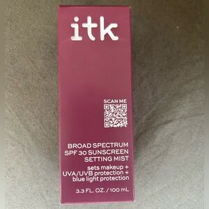 ITK Sun Screen setting spray